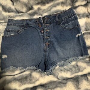 Rewash Blue Denim Women Shorts